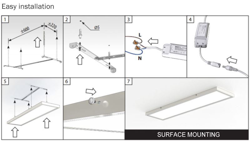 600x600 LED-paneeli